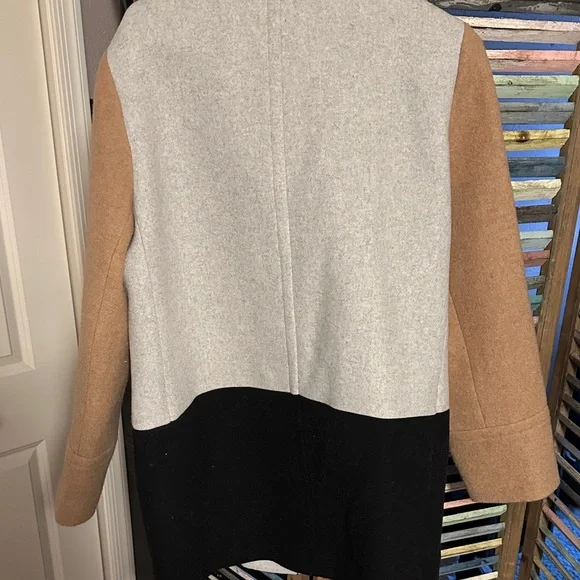 J. Crew Colorblock Coat - Picture 4 of 4
